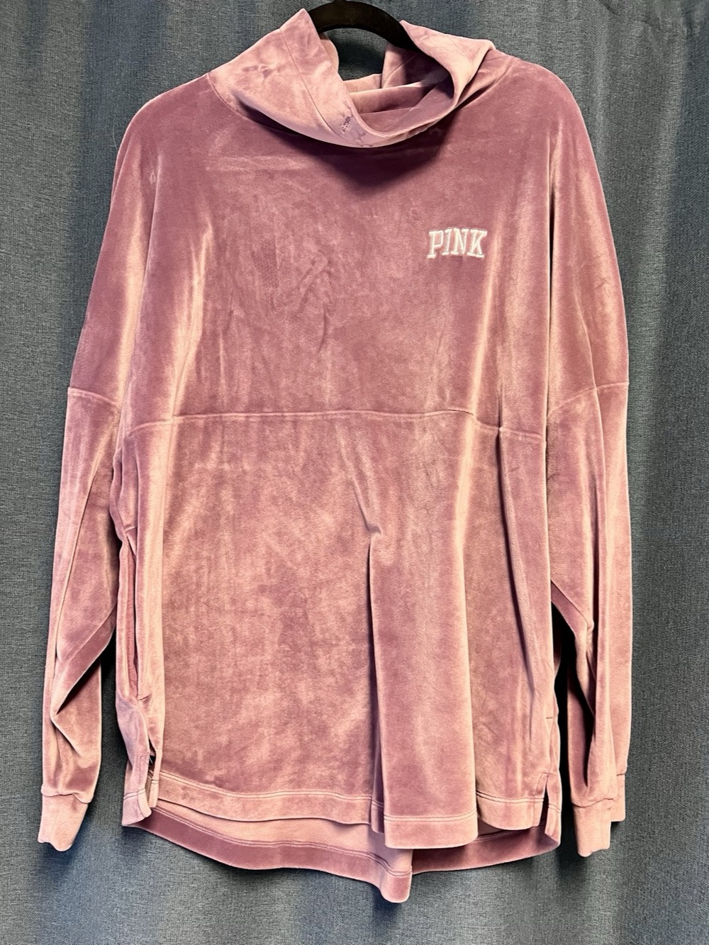 PINK Active Velour Sweatshirt & Leggings Set in Size Large